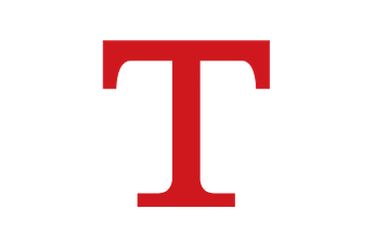 Red capital letter T