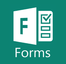 Forms logo - white Forms icon and text over green