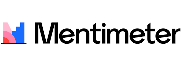 Mentimeter logo - black text near multicolor icon